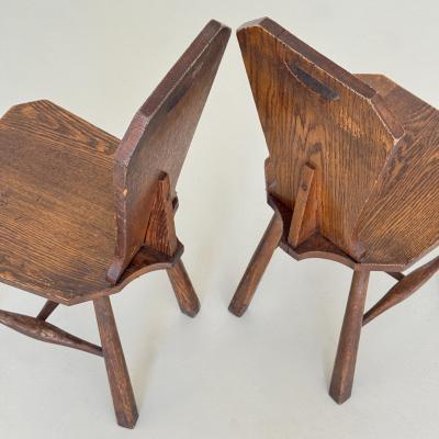 Pair of side chairs probably produced in the United States mid 20th century