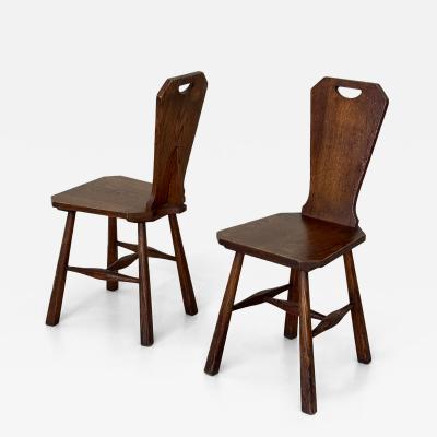 Pair of side chairs probably produced in the United States mid 20th century