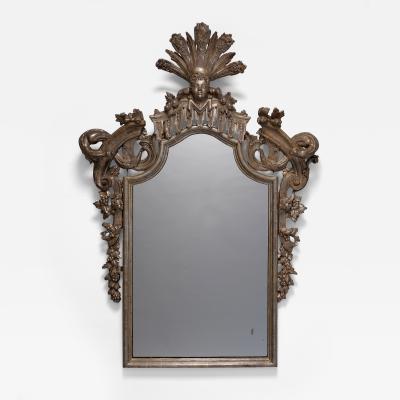 Pair of silver gilded Venetian mirrors