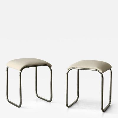 Pair of stools mid 20th century