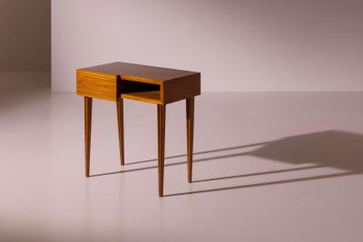 Pair of teak bedside tables Italy 1950s