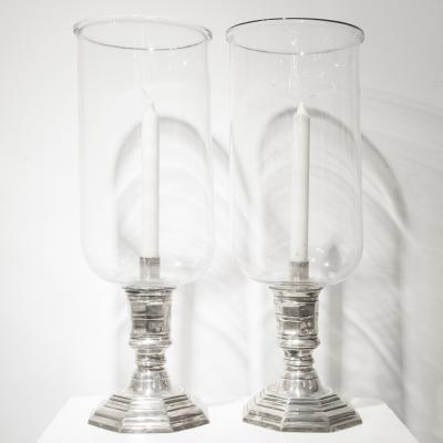Pair of tealights silver plated French Work from 1900s