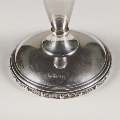 Pair of vintage English silver hallmarked candlesticks