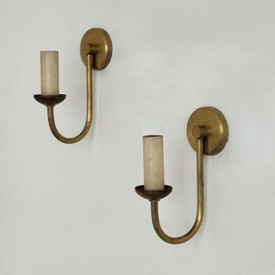Pair of wall lights probably produced in Sweden 1940s