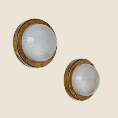 Pair of wall or ceiling lights 1950s