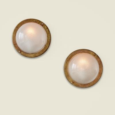 Pair of wall or ceiling lights 1950s