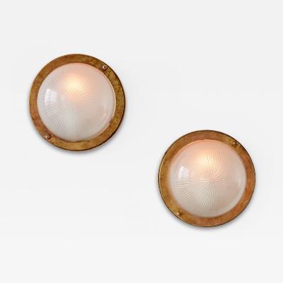 Pair of wall or ceiling lights 1950s