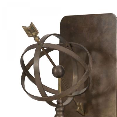 Pairs of Vintage Brass Armillary Sphere Bookends