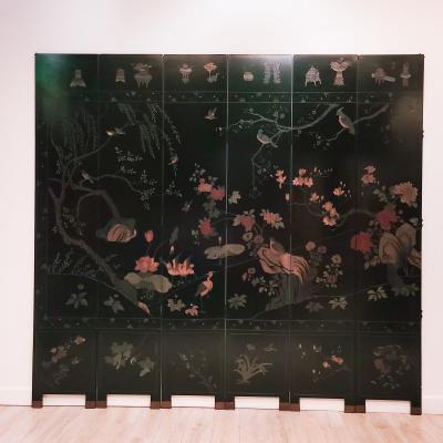Palace Size Twelve Panel Coromandel Screen China Republic Period early 20th Cent