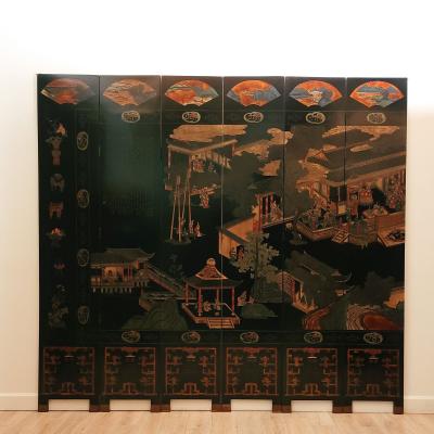 Palace Size Twelve Panel Coromandel Screen China Republic Period early 20th Cent