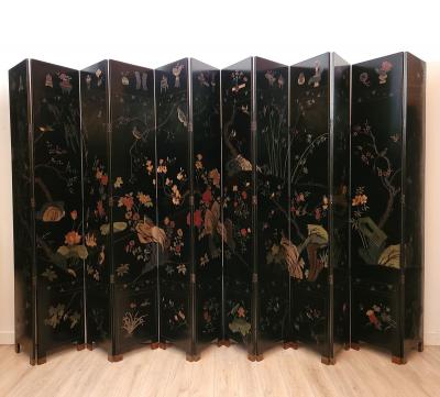 Palace Size Twelve Panel Coromandel Screen China Republic Period early 20th Cent