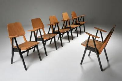 Palais De Tokyo Armchairs by Ermeloo Zwager Set of Six