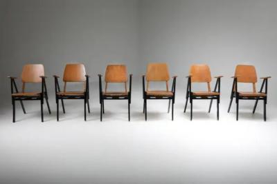 Palais De Tokyo Armchairs by Ermeloo Zwager Set of Six