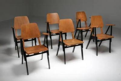 Palais De Tokyo Armchairs by Ermeloo Zwager Set of Six