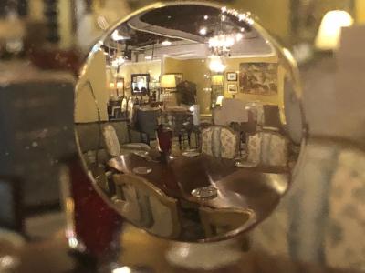 Palatial Art Deco Bubble Form Console or over the Mantel Mirror