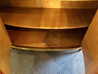 Palatial Russian Neoclassical Style Demilune Console Cabinet