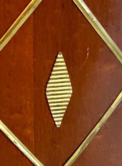 Palatial Russian Neoclassical Style Demilune Console Cabinet