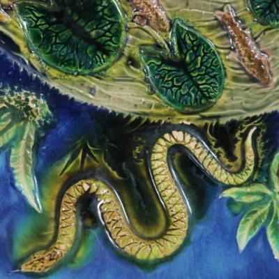 Palissy Majolica Octopus Plate