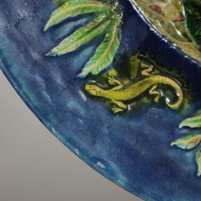 Palissy Majolica Octopus Plate