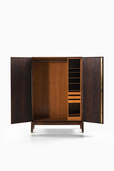 Palle Suenson Cabinet or Wardrobe in Brass and Rosewood by Palle Suenson 1930s