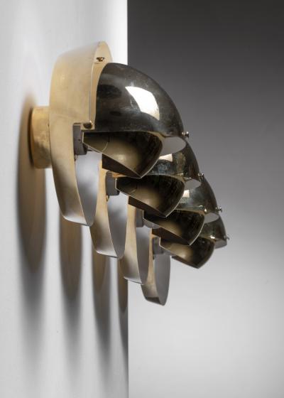 Palle Suenson Set of 4 Palle Suenson brass wall lamps