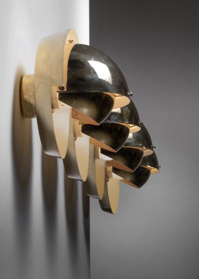 Palle Suenson Set of 4 Palle Suenson brass wall lamps