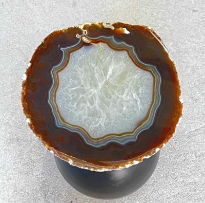 Pangea Topaz Lace Agate Side Table