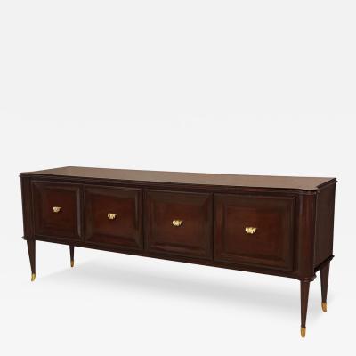 Paolo Buffa Fine Italian Modern Palisander Mahogany and Brass Sideboard Paolo Buffa