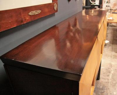 Paolo Buffa Italian 1950s Bar Cabinet Attributed to Paolo Buffa in Mahogany and Birch