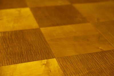 Paolo Buffa Italian Dining Table with Checkered Inlay in the Style of Paolo Buffa Italy
