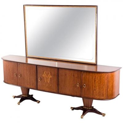 Paolo Buffa Italian Mid Century Dining Table Attr to Paolo Buffa 1950s