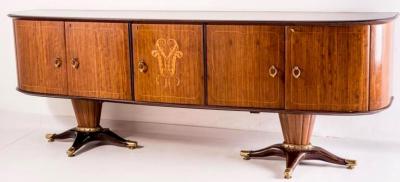 Paolo Buffa Italian Mid Century Dining Table Attr to Paolo Buffa 1950s