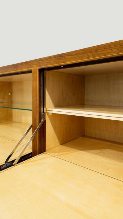 Paolo Buffa Italian Mid Century Inlayed Sideboard designed by Paolo Buffa 1950s