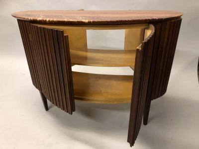 Paolo Buffa Italian Mid Century Modern Credenza Console Sideboard Bar by Paolo Buffa
