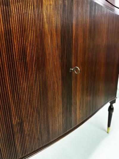 Paolo Buffa Italian Mid Century Modern Neoclassical Walnut Sideboards by Paolo Buffa