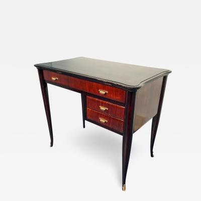 Paolo Buffa Italian Mid Century Modern Small Desk and Chair Attributed to Paolo Buffa 1950s