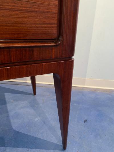 Paolo Buffa Italian Mid Century Modern Tall Sideboard Cabinet Designed by Paolo Buffa 1950