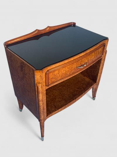 Paolo Buffa Italian Mid Century Night Stands set of 2 attributed to Paolo Buffa 1950s