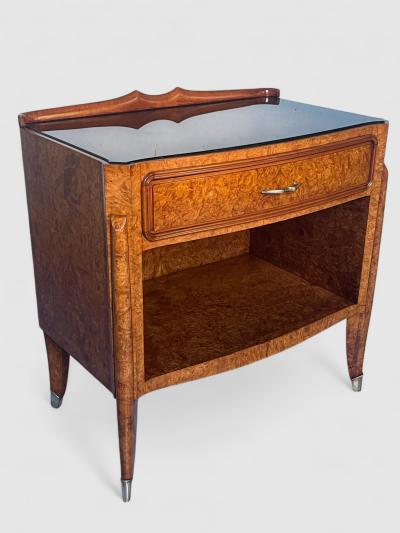 Paolo Buffa Italian Mid Century Night Stands set of 2 attributed to Paolo Buffa 1950s