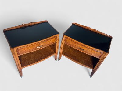 Paolo Buffa Italian Mid Century Night Stands set of 2 attributed to Paolo Buffa 1950s