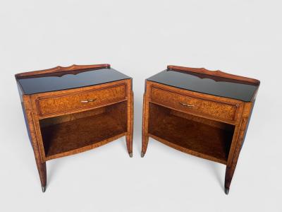 Paolo Buffa Italian Mid Century Night Stands set of 2 attributed to Paolo Buffa 1950s