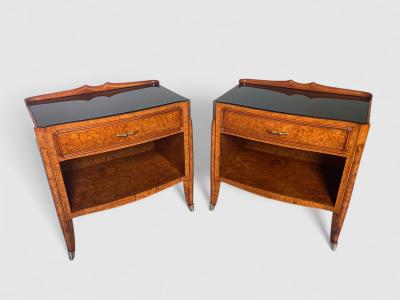 Paolo Buffa Italian Mid Century Night Stands set of 2 attributed to Paolo Buffa 1950s