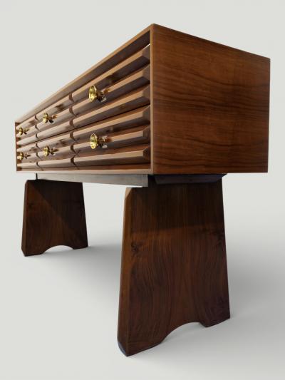 Paolo Buffa Italian Mid Century Sculptural Sideboard designed by Paolo Buffa 1940s