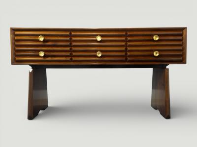 Paolo Buffa Italian Mid Century Sculptural Sideboard designed by Paolo Buffa 1940s