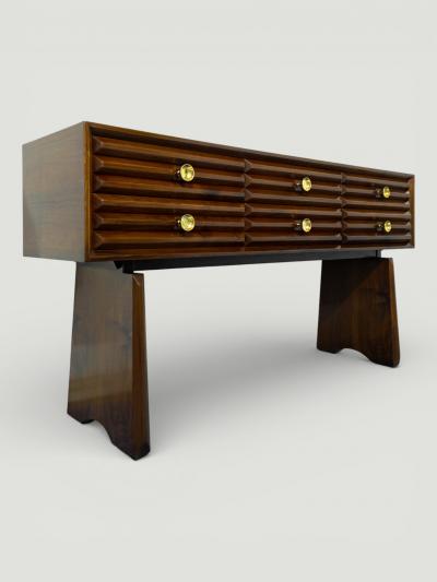 Paolo Buffa Italian Mid Century Sculptural Sideboard designed by Paolo Buffa 1940s