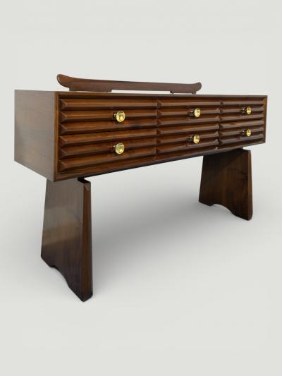 Paolo Buffa Italian Mid Century Sculptural Sideboard designed by Paolo Buffa 1940s