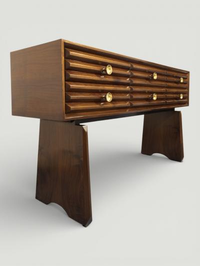 Paolo Buffa Italian Mid Century Sculptural Sideboard designed by Paolo Buffa 1940s