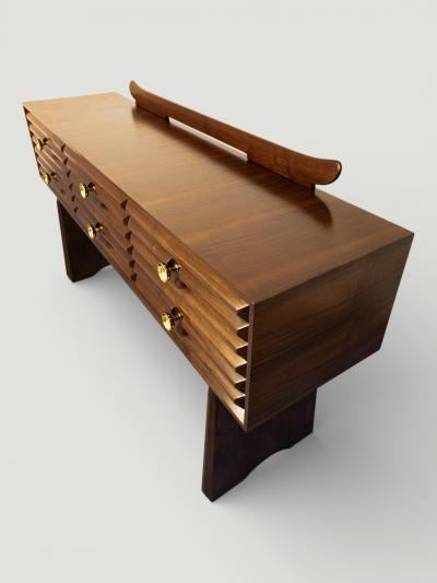 Paolo Buffa Italian Mid Century Sculptural Sideboard designed by Paolo Buffa 1940s