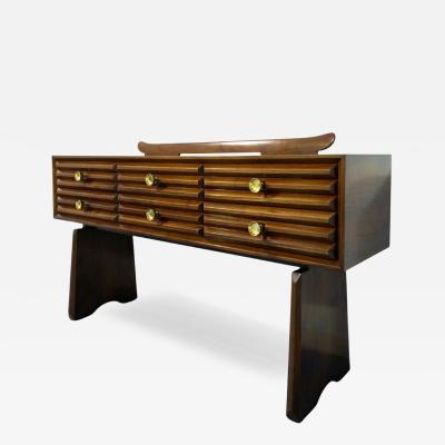 Paolo Buffa Italian Mid Century Sculptural Sideboard designed by Paolo Buffa 1940s