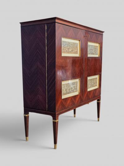 Paolo Buffa Italian Mid Century Sideboard or Bar Cabinet by Paolo Buffa 1950s